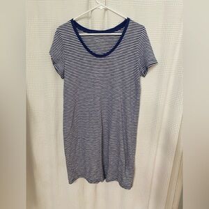 Universal Thread Navy and White Striped Top